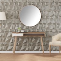 vidaXL Wandpaneele 12 Stk. Beton 50x50 cm XPS 3 m²...