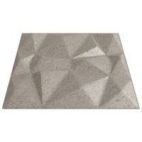 vidaXL Wandpaneele 12 Stk. Beton 50x50 cm XPS 3 m² Diamant
