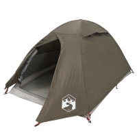 vidaXL Kuppel-Campingzelt 2 Personen Braun Wasserdicht