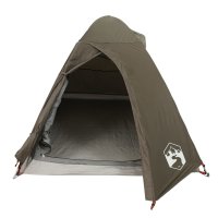 vidaXL Kuppel-Campingzelt 2 Personen Braun Wasserdicht