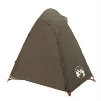 vidaXL Kuppel-Campingzelt 2 Personen Braun Wasserdicht