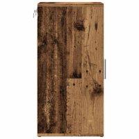 vidaXL Schuhschränke 2 Stk. Altholz-Optik 32x35x70 cm Holzwerkstoff