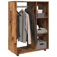 vidaXL Kleiderständer Altholz-Optik 80x40x110 cm...