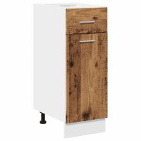 vidaXL Schubunterschrank Altholz-Optik 30x46x81,5 cm...