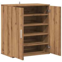 vidaXL Schuhregal Artisan-Eiche 60x35x70 cm Holzwerkstoff