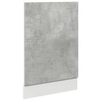 vidaXL Geschirrspülerblende Betongrau 45x3x67 cm