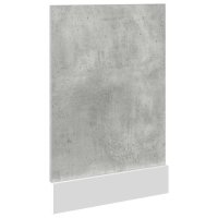 vidaXL Geschirrspülerblende Betongrau 45x3x67 cm