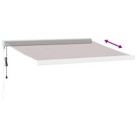 vidaXL Markise Automatisch Braun 350x250 cm