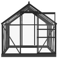 vidaXL Ersatzgestell für Gewächshaus Anthrazit 155x103x191cm Aluminium