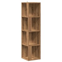 vidaXL Eckregal Artisan-Eiche 33x33x132 cm Holzwerkstoff