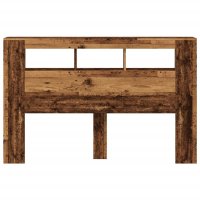vidaXL LED-Kopfteil Altholz-Optik 160x18,5x103,5 cm Holzwerkstoff
