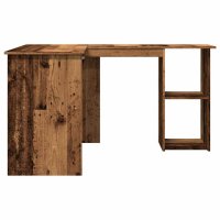 vidaXL Eckschreibtisch Altholz-Optik 120x140x75 cm Holzwerkstoff