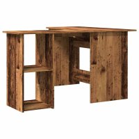vidaXL Eckschreibtisch Altholz-Optik 120x140x75 cm Holzwerkstoff