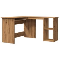 vidaXL Eckschreibtisch Artisan-Eiche 120x140x75 cm...