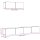 vidaXL 3-tlg. TV-Schrank-Set Wandmontage Artisan-Eiche Holzwerkstoff