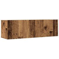 vidaXL 3-tlg. TV-Schrank-Set Wandmontage Altholz-Optik Holzwerkstoff