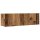 vidaXL 3-tlg. TV-Schrank-Set Wandmontage Altholz-Optik Holzwerkstoff