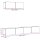 vidaXL 3-tlg. TV-Schrank-Set Wandmontage Altholz-Optik Holzwerkstoff