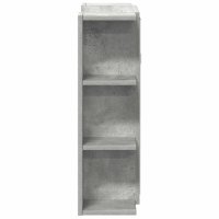 vidaXL Bad-Spiegelschrank Betongrau 80x20,5x64 cm Holzwerkstoff