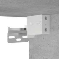 vidaXL Bad-Spiegelschrank Betongrau 80x20,5x64 cm Holzwerkstoff