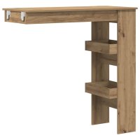 vidaXL Wand-Bartisch Artisan-Eiche 102x45x103,5 cm...