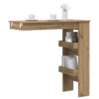 vidaXL Wand-Bartisch Artisan-Eiche 102x45x103,5 cm...
