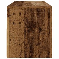vidaXL Nachttische 2 Stk. mit LEDs Altholz-Optik 60x35x40 cm
