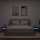 vidaXL Nachttische 2 Stk. mit LEDs Altholz-Optik 60x35x40 cm