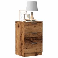 vidaXL Nachttische 2 Stk. Altholz-Optik 40x36x65 cm...