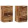 vidaXL Nachttische 2 Stk. Altholz-Optik 40x36x65 cm Holzwerkstoff