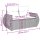 vidaXL 10-tlg. Garten-Sofagarnitur mit Kissen Braun Poly Rattan