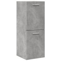 vidaXL Bad-Hängeschrank Betongrau 30x30x80 cm...