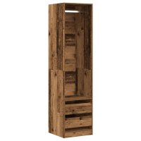 vidaXL Kleiderschrank Altholz-Optik 50x50x200 cm...