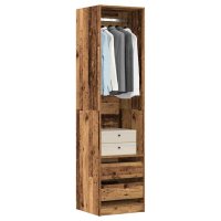 vidaXL Kleiderschrank Altholz-Optik 50x50x200 cm...