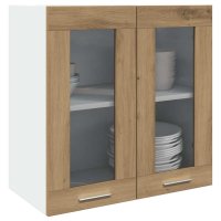 vidaXL Küchen-Wandschrank mit Glastüren...