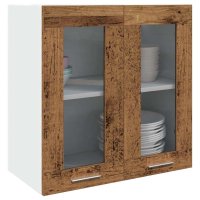 vidaXL Küchen-Wandschrank mit Glastüren...