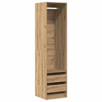 vidaXL Kleiderschrank Artisan-Eiche 50x50x200 cm...