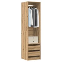 vidaXL Kleiderschrank Artisan-Eiche 50x50x200 cm...