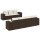 vidaXL 8-tlg. Garten-Sofagarnitur mit Kissen Braun Poly Rattan