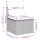 vidaXL 8-tlg. Garten-Sofagarnitur mit Kissen Braun Poly Rattan