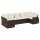 vidaXL 7-tlg. Garten-Sofagarnitur mit Kissen Braun Poly Rattan