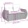 vidaXL 8-tlg. Garten-Sofagarnitur mit Kissen Braun Poly Rattan