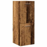 vidaXL Bad-Hängeschrank Altholz-Optik 30x30x80 cm...