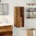 vidaXL Bad-Hängeschrank Altholz-Optik 30x30x80 cm Holzwerkstoff