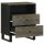 vidaXL Nachttisch Schwarz 50x33x62 cm Massivholz Mango