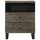 vidaXL Nachttisch Schwarz 50x33x62 cm Massivholz Mango