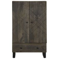 vidaXL Highboard 60x33x100 cm Massivholz Mango