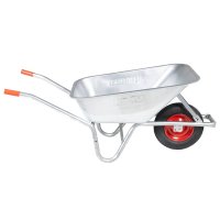 vidaXL Schubkarre 90 L 150 kg Verzinkter Stahl und...