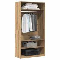vidaXL Kleiderschrank Artisan-Eiche 100x50x200 cm...