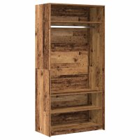vidaXL Kleiderschrank Altholz-Optik 100x50x200 cm...